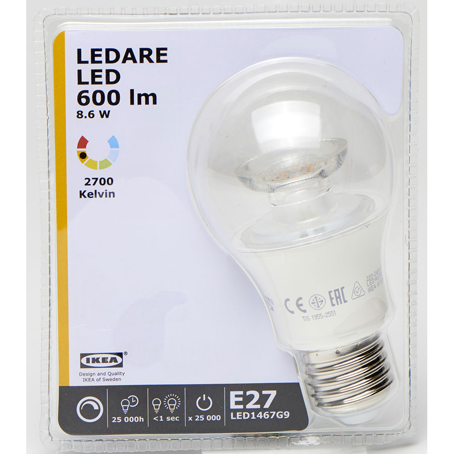 Ikea LEDARE LED 600 lm 003.014.23