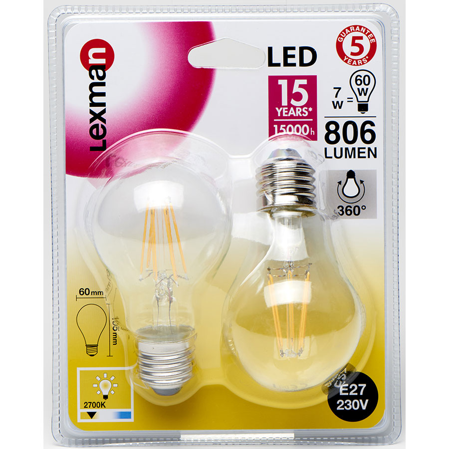 Lexman LED Filament 806 lumens