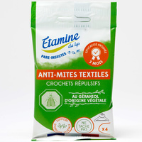 Etamine du lys 4 crochets répulsifs antimites textiles
