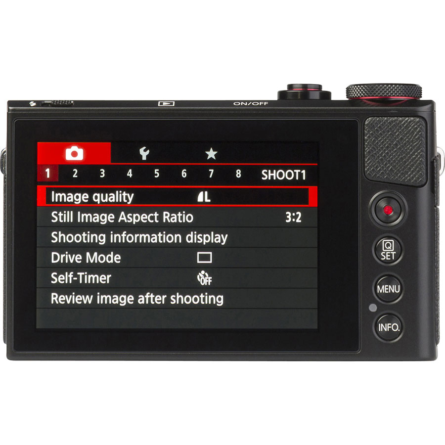 Canon PowerShot G9 X - Vue de dos