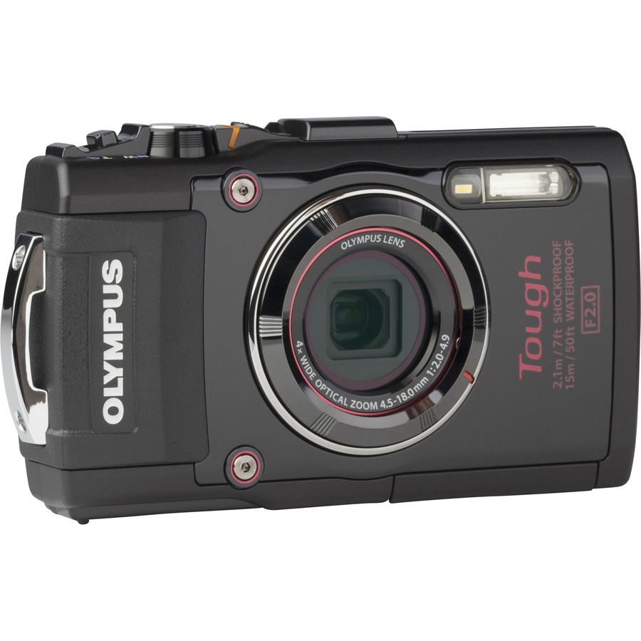 Olympus Stylus Tough TG-4 - Vue de 3/4 vers la droite