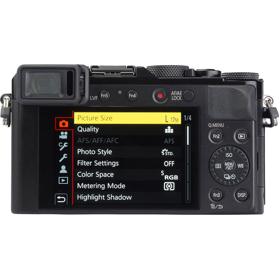 Panasonic Lumix DC-LX100 II - Vue de dos