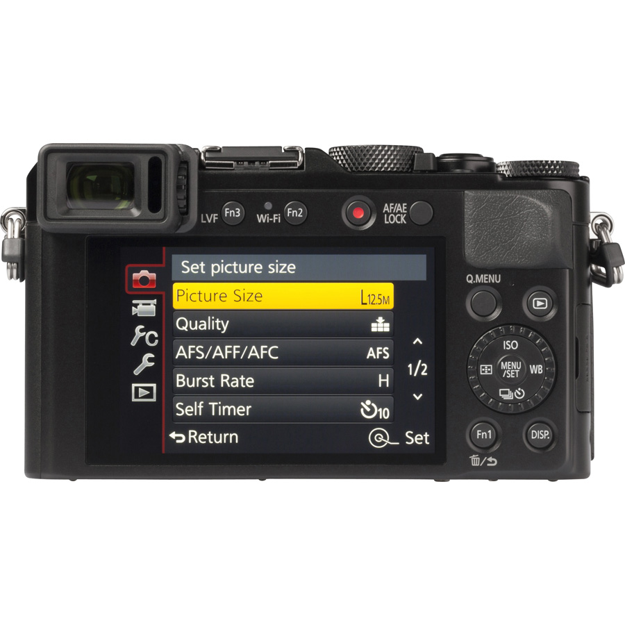 Panasonic Lumix DMC-LX100 - Vue de dos