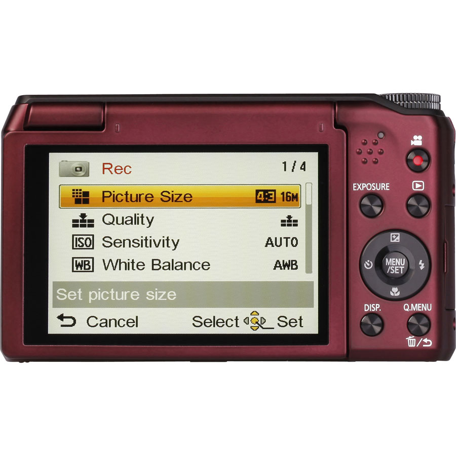 Panasonic Lumix DMC-TZ55 - Vue de dos