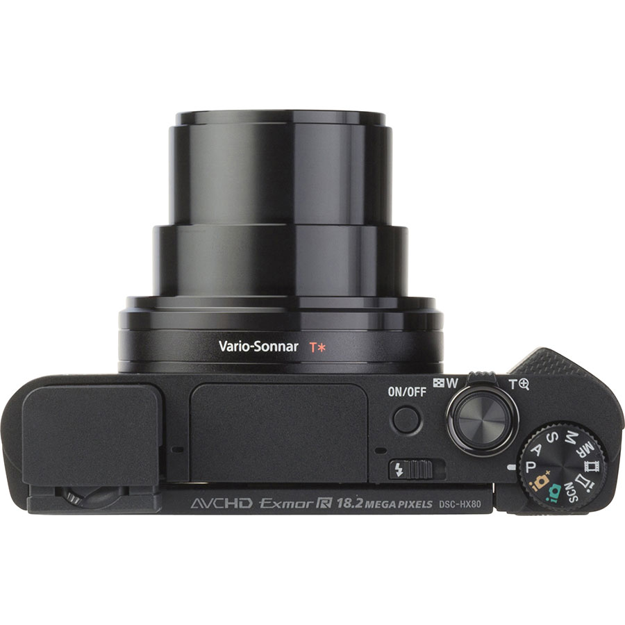 Sony Cyber-Shot DSC-HX80 - Vue du dessus