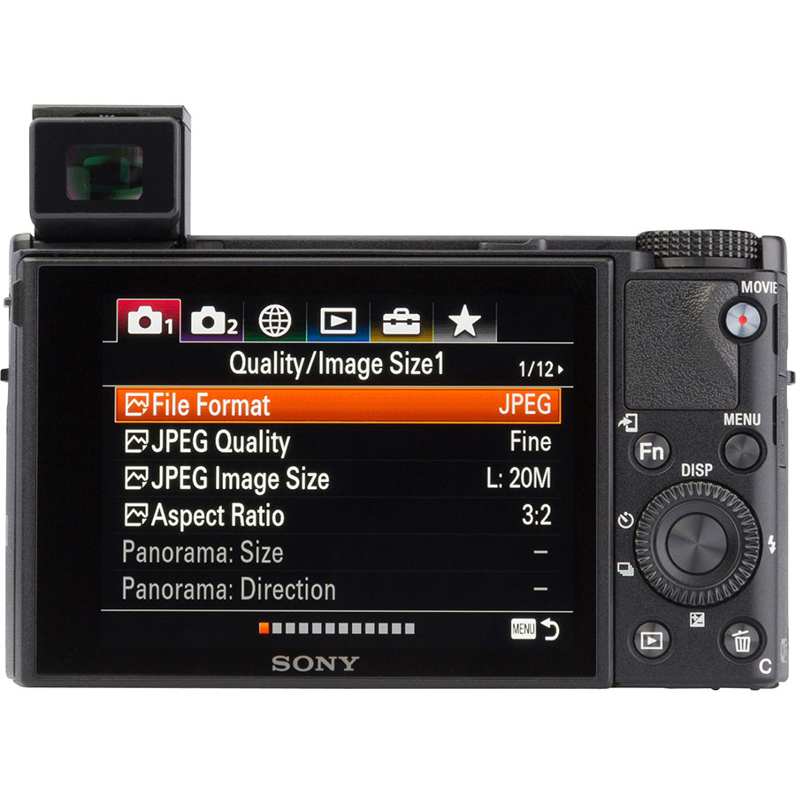 Sony Cyber-Shot DSC-RX100M6 - Vue de dos