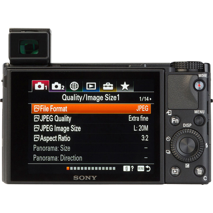 Sony Cyber-Shot DSC-RX100M7 - Vue de dos