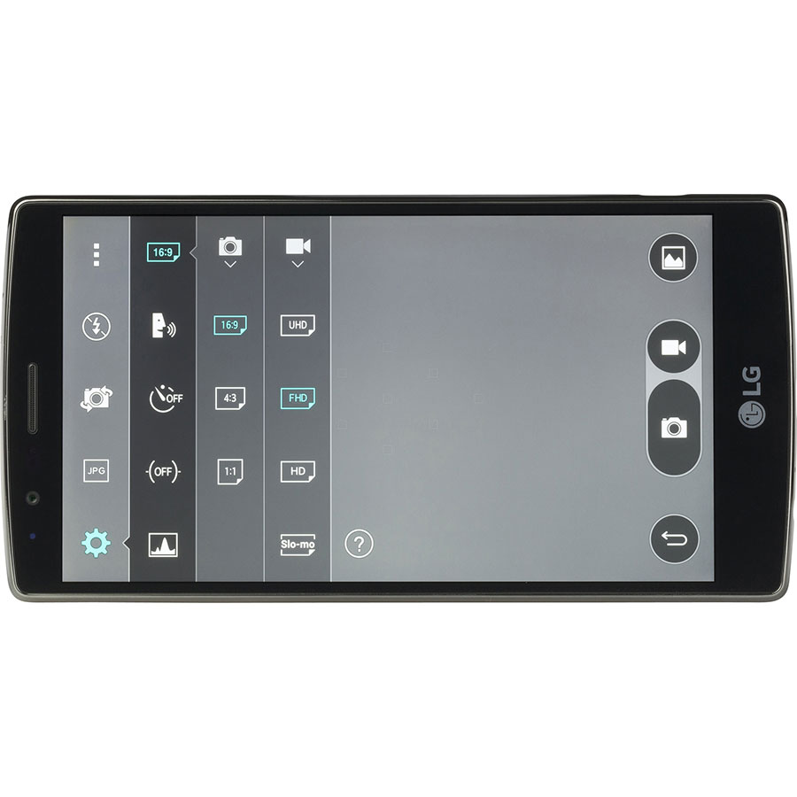 LG G4 - Ecran de commandes de la fonction appareil photo