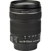 Canon EOS 250D + EF-S 18-135 mm IS STM - Vue de l'objectif