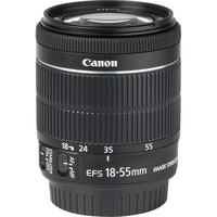Canon EOS 250D + EF-S 18-55 mm IS STM - Vue de l'objectif