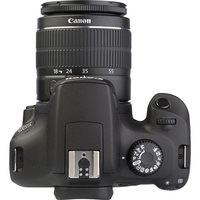 Canon EOS 4000D + EF-S 18-55 mm III - Vue du dessus