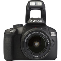 Canon EOS 4000D + EF-S 18-55 mm III - Vue de face