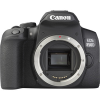 Canon EOS 850D + EF-S 18-55 mm IS STM - Vue de face sans objectif