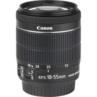 Canon EOS 850D + EF-S 18-55 mm IS STM - Vue de l'objectif