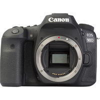 Canon EOS 90D + EF-S 18-55 mm f/3.5-5.6 IS STM - Vue de face sans objectif