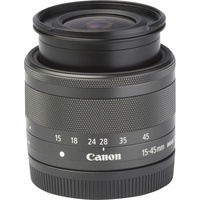 Canon EOS M50 Mark II + EF-M 15-45 mm IS STM - Vue de l'objectif