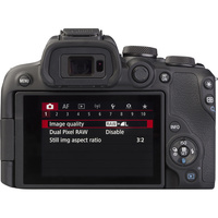 Canon EOS R10 + RF-S 18-45 mm IS STM - Vue de dos