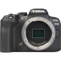 Canon EOS R10 + RF-S 18-45 mm IS STM - Vue de face sans objectif