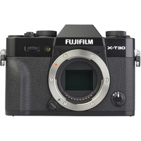 Fujifilm X-T30 II + Fujinon Super EBC XF 18-55 mm R LM OIS - Vue de face sans objectif