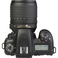 Nikon D7500 + AF-S DX Nikkor 18-105 mm G ED VR - Vue du dessus