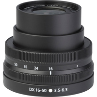 Nikon Z50 + Nikkor Z DX 16-50 mm VR - Vue de l'objectif
