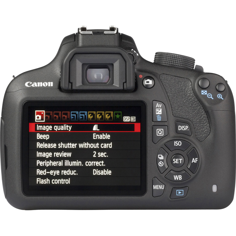 Canon EOS 1200D + EF-S 18-55 mm IS II - Vue de dos