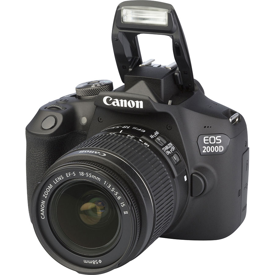 Canon EOS 2000D + EF-S 18-55 mm IS II - Vue principale