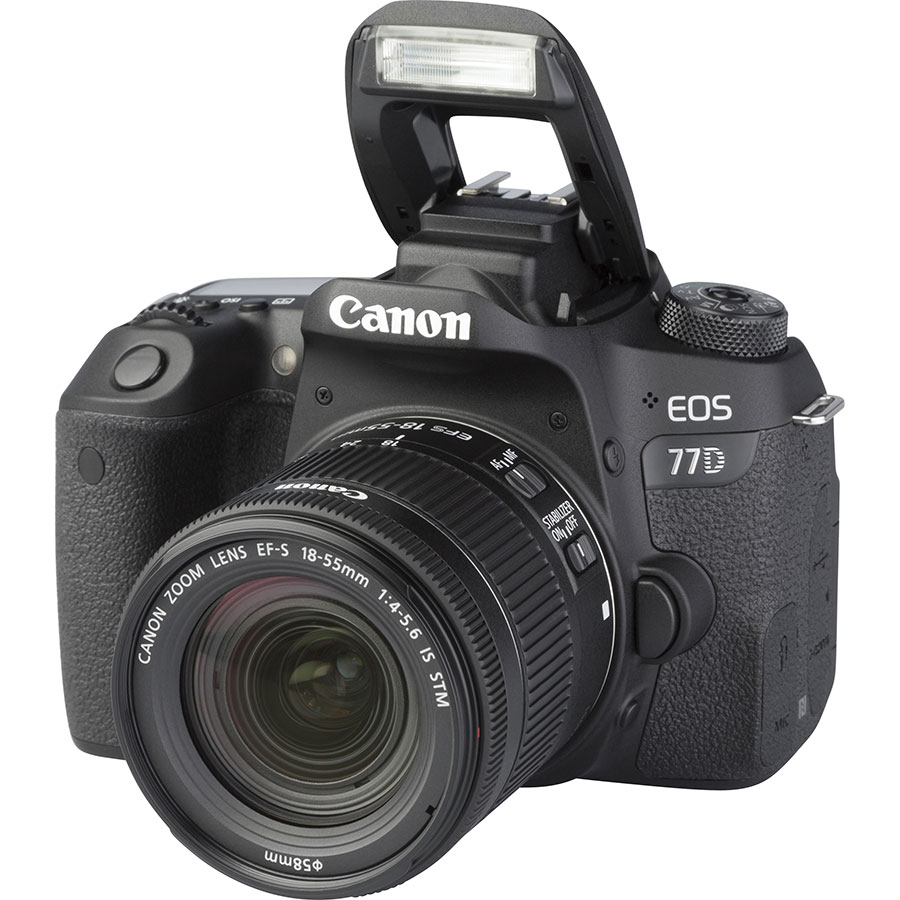 Canon EOS 77D + EF-S 18-55 mm F4-5,6 IS STM - Vue principale