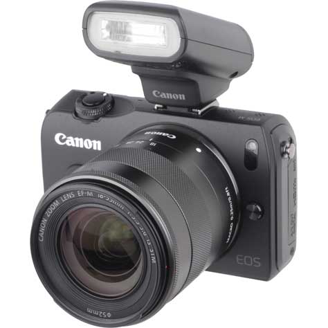Canon EOS M + EF-M 18-55mm IS STM - Vue principale