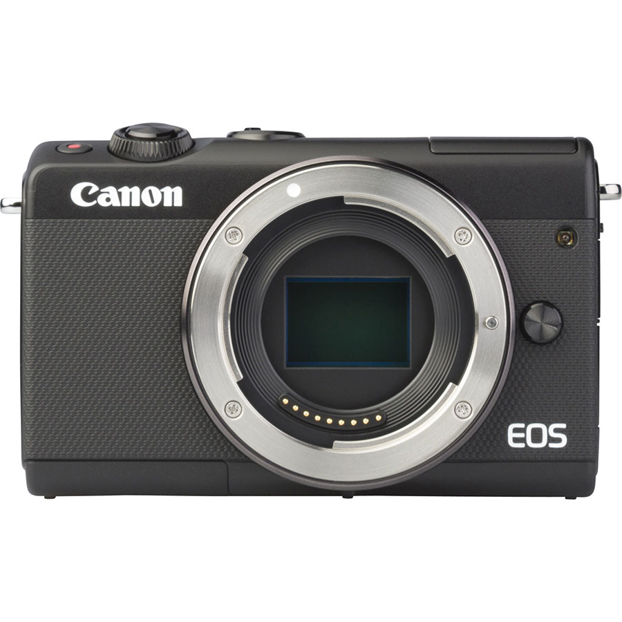 Canon EOS M100 + EF-M 15-45 mm IS STM - Vue de face sans objectif