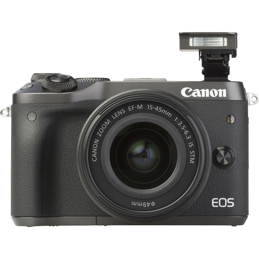 Canon EOS M6 + EF-M 15-45 mm IS STM - Vue de face