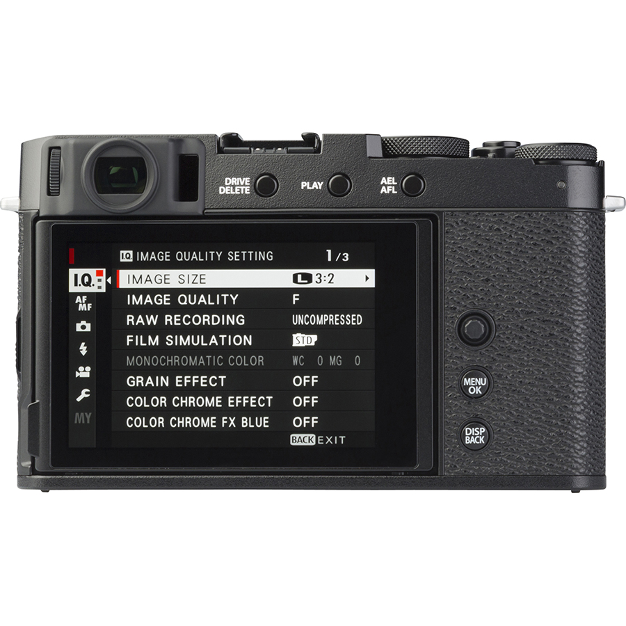 Fujifilm X-E4 + Fujinon Super EBC XF 27 mm R WR - Vue de dos