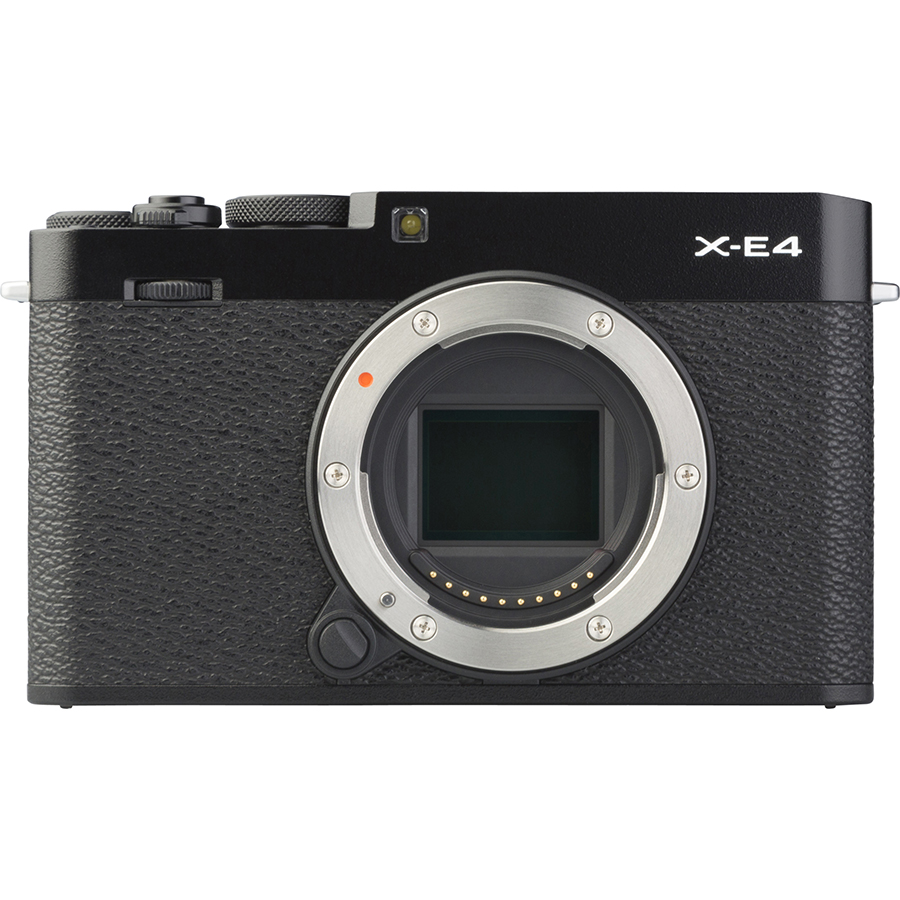 Fujifilm X-E4 + Fujinon Super EBC XF 27 mm R WR - Vue de face sans objectif