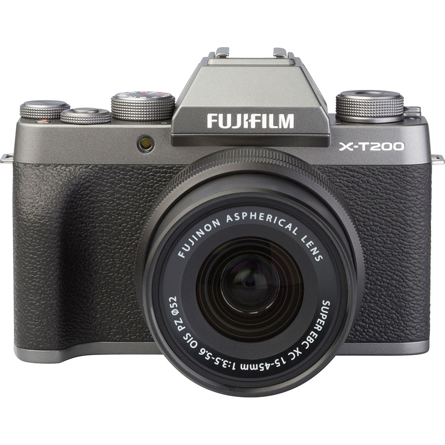 Fujifilm X-T200 + Fujinon Super EBC XC 15-45 mm OIS PZ - Vue de face