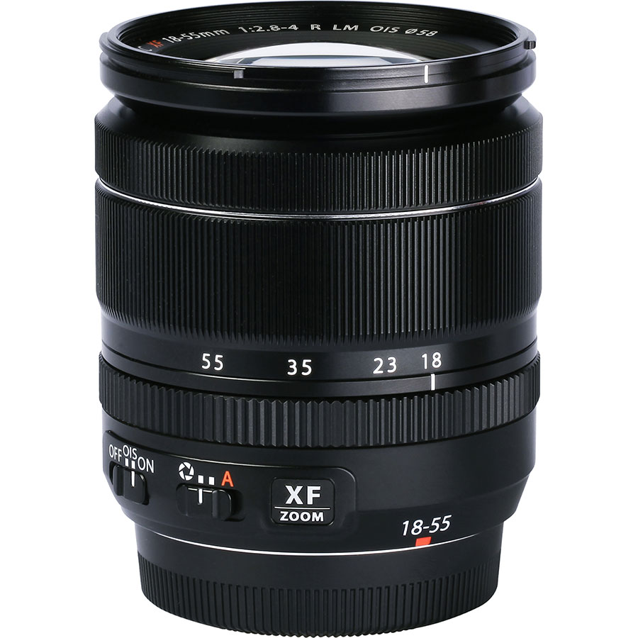 Fujifilm X-T3 + Fujinon Super EBC XF 18-55 mm R LM OIS - Vue de l'objectif