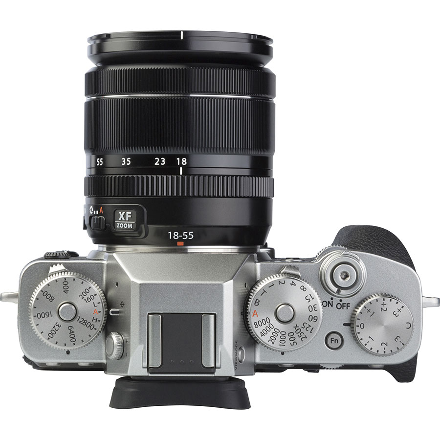 Fujifilm X-T3 + Fujinon Super EBC XF 18-55 mm R LM OIS - Vue du dessus