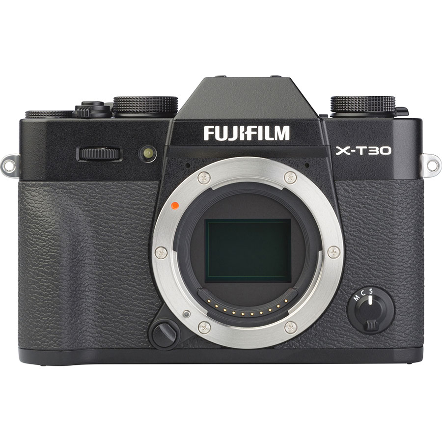 Fujifilm X-T30 + Fujinon Super EBC XC 15-45 mm OIS PZ - Vue de face sans objectif