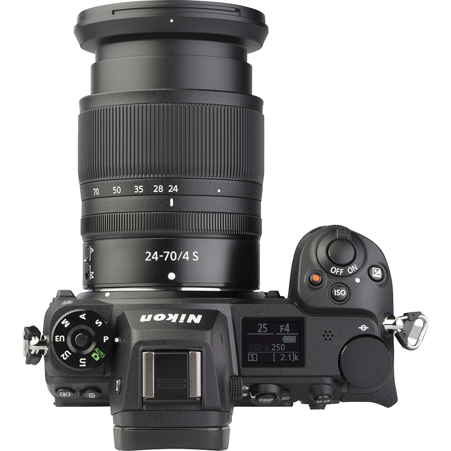 Nikon Z6 II + Nikkor Z 24-70 mm F4 S - Vue de dessus