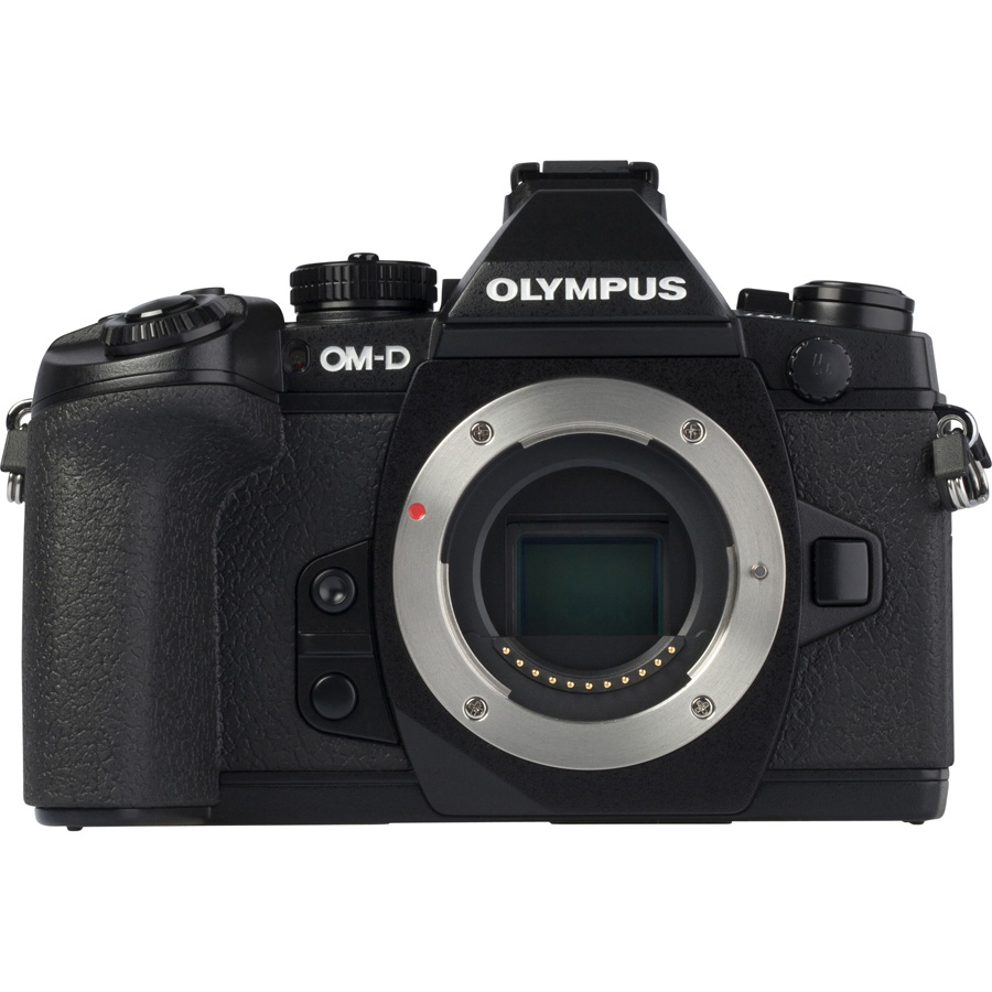 Olympus OM-D E-M1 + M. Zuiko Digital ED 12-40 mm PRO - Vue de face sans objectif