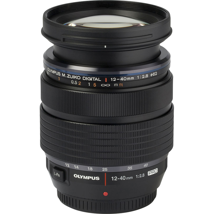 Olympus OM-D E-M1X + M.Zuiko Digital ED 12-40 mm Pro - Vue de l'objectif
