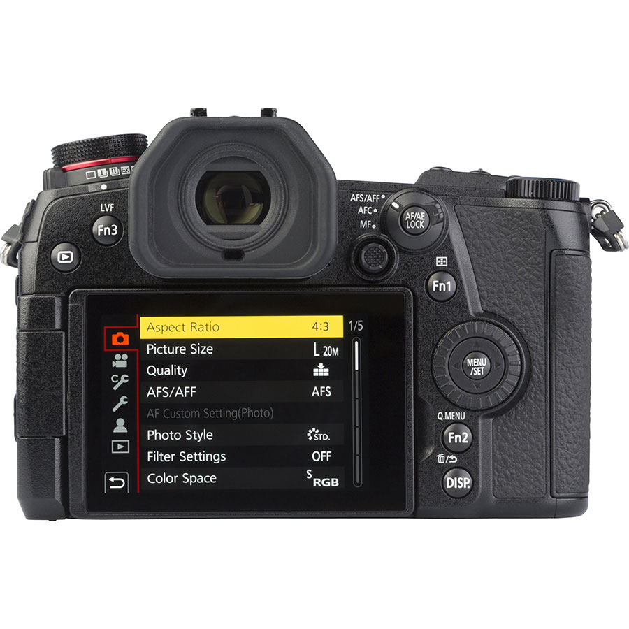 Panasonic Lumix DC-G9 + Leica DG Vario-Elmarit 12-60 mm Power OIS - Vue de dos