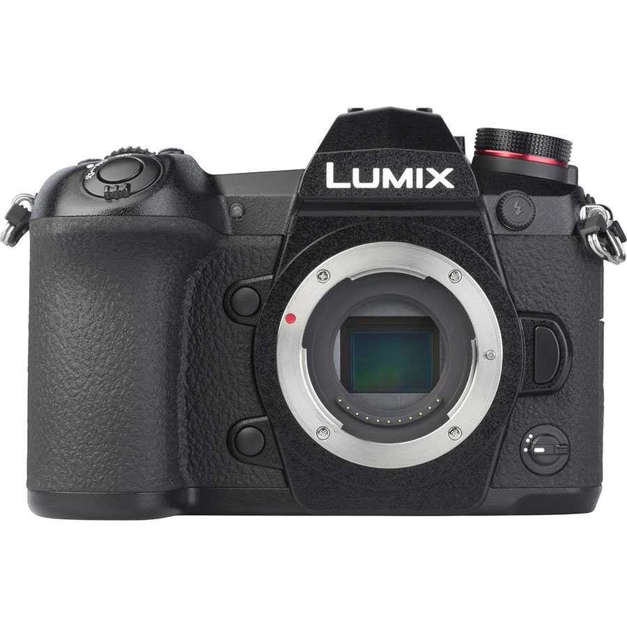 Panasonic Lumix DC-G9 + Leica DG Vario-Elmarit 12-60 mm Power OIS - Vue de face sans objectif