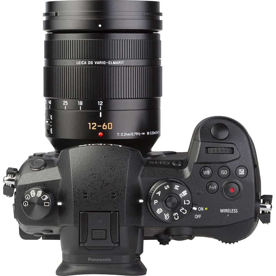 Panasonic Lumix DC-GH5 + Leica DG Vario-Elmarit 12-60 mm Power OIS - Vue du dessus