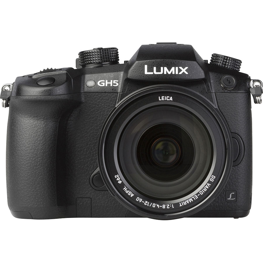 Panasonic Lumix DC-GH5 + Leica DG Vario-Elmarit 12-60 mm Power OIS - Vue de face