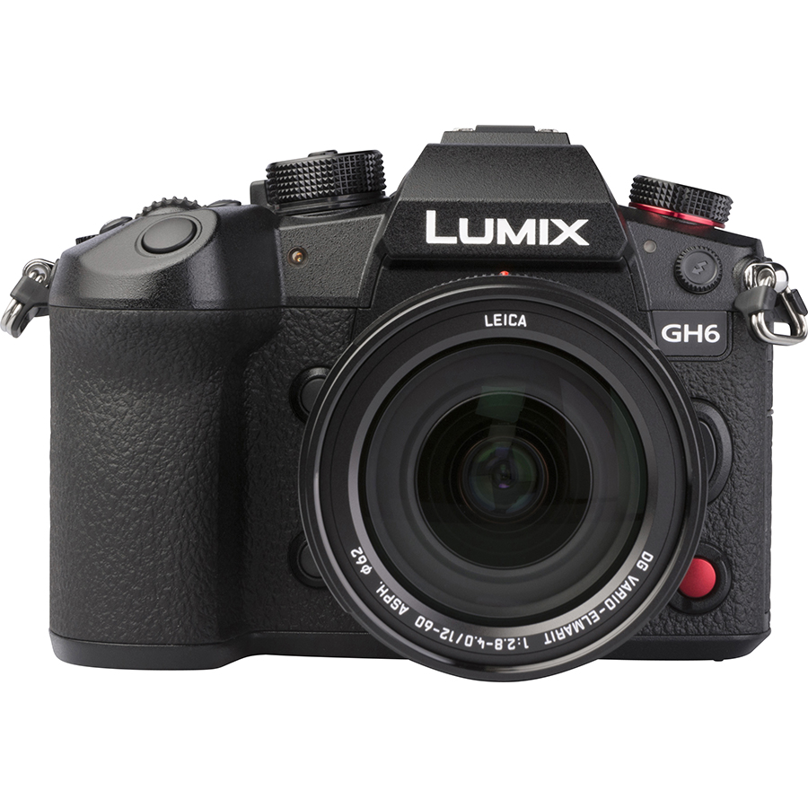 Panasonic Lumix DC-GH6 + Leica DG Vario-Elmarit 12-60 mm Power OIS - Vue de face