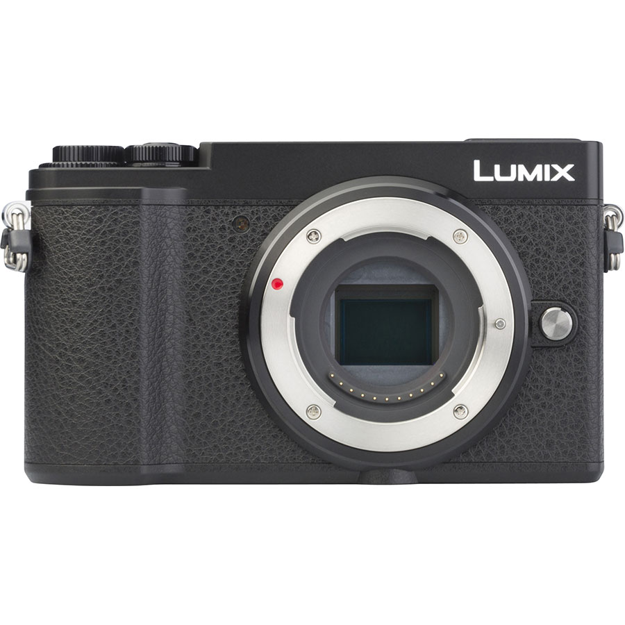 Panasonic Lumix DC-GX9 + Lumix G Vario 12-32 mm Mega OIS - Vue de face sans objectif