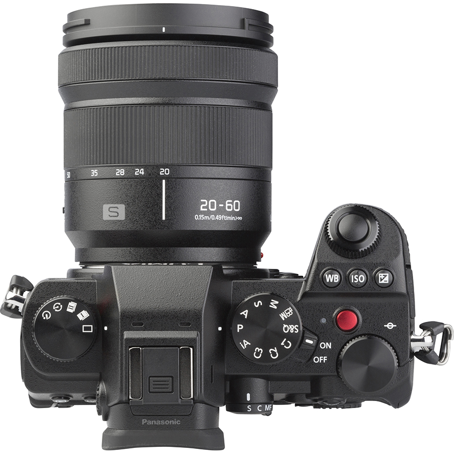 Panasonic Lumix DC-S5 + Lumix S 20-60 mm - Vue de dessus