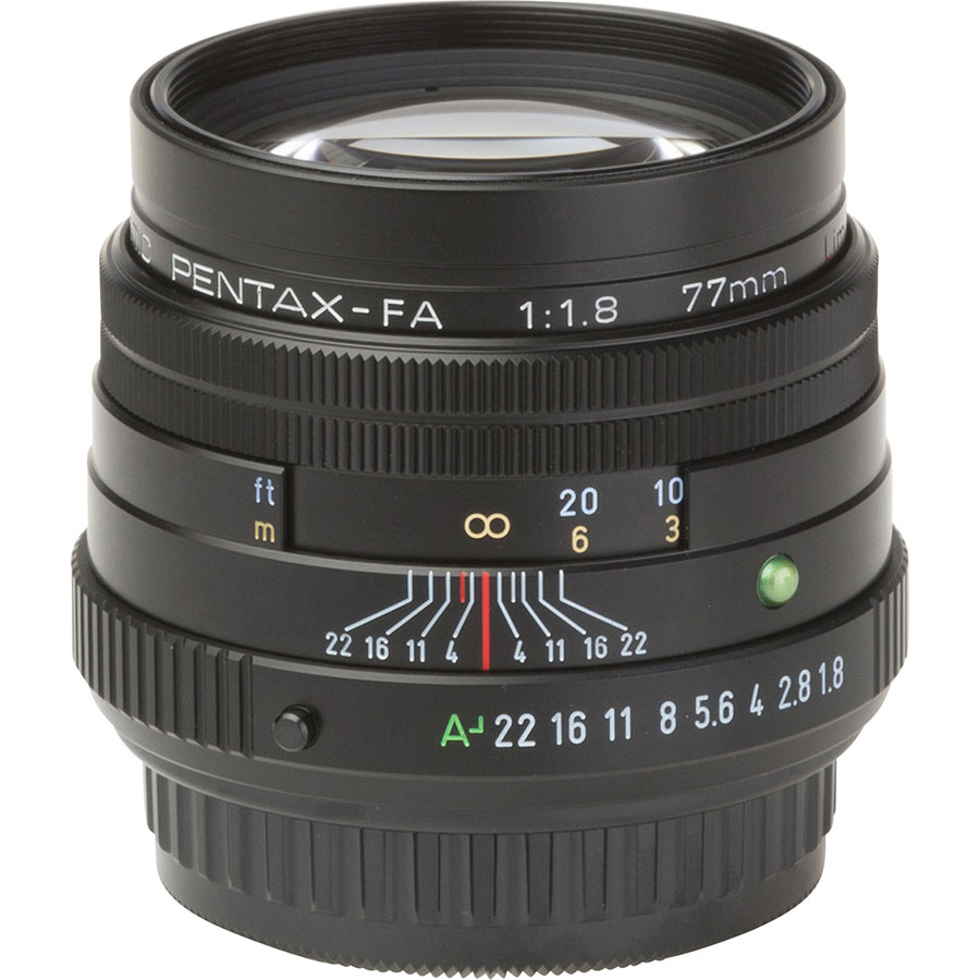 Pentax K-1 II + SMC FA 77 mm Limited - Vue de l'objectif