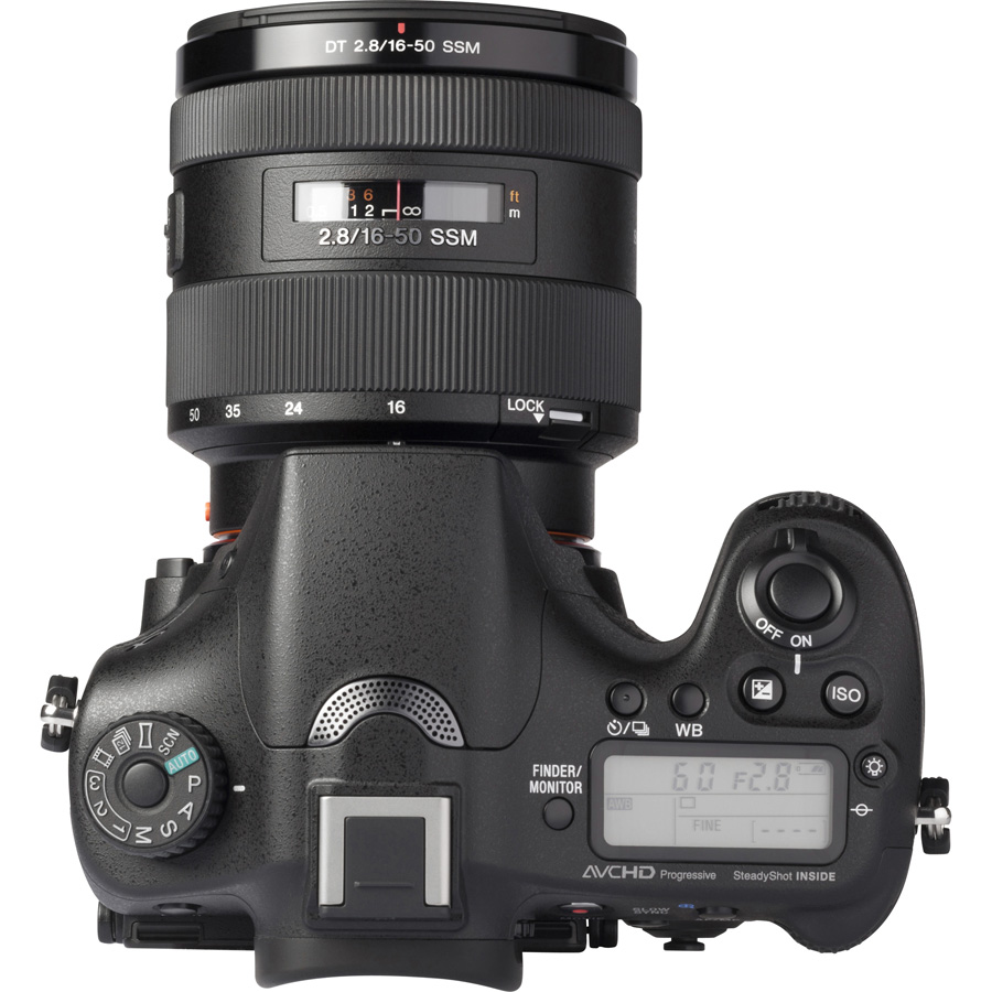Sony ILCA-77M2 + 16-50 mm SSM SAL1650 - Vue du dessus