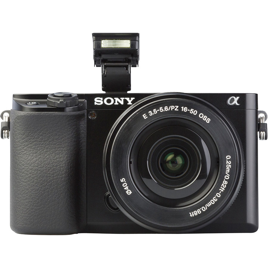 Sony ILCE-6100 + E 16-50 mm PZ OSS SELP1650 - Vue de face